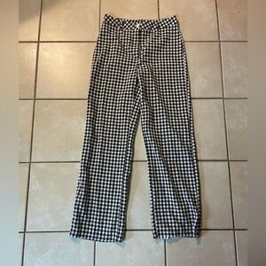 Black and White Checkered Pants